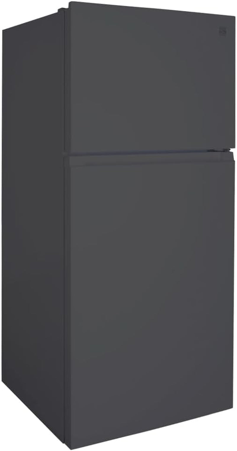 30 In. 18.2 Cu. Ft. Capacity Refrigerator/Freezer with Adjustable Glass Shelving, Humidity Control Crispers, Gallon Door Bins, ENERGY STAR Certified, Black