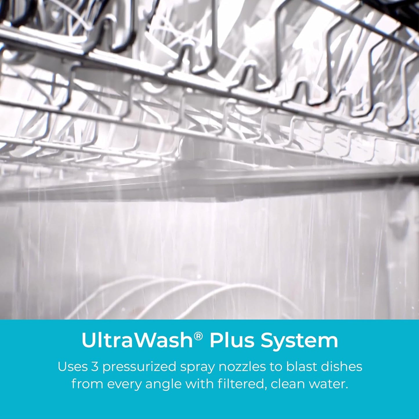 22-14625 24" Built-In Dishwasher-Quiet Tub with Turbodry, Leak, & Smartwash Soil Detection-Energy Star Certified, 24.61"D X 23.55"W X 33.88"H, Fingerprint Resistant Stainless Steel