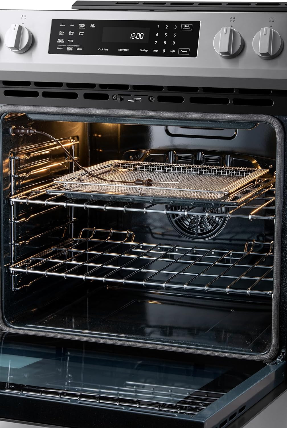 22-96853 5.6 Cu. Ft. Front-Control 4 Induction Element Electric Range Stove with Dual Ring Elements, Self-Clean Oven, Precision Set Controls