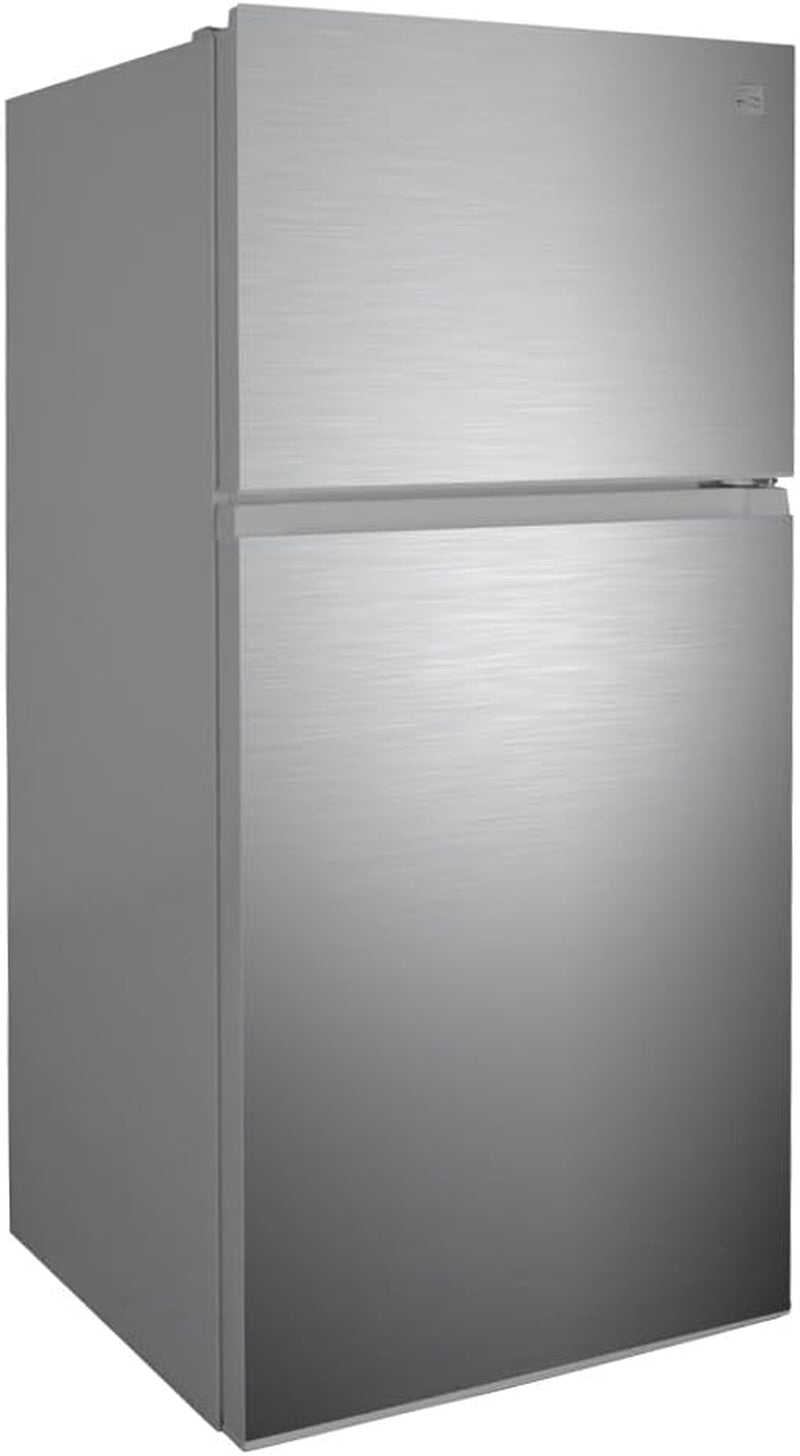 33 In. 20.4 Cu. Ft Capacity Refrigerator/Freezer with Full-Width Adjustable Glass Shelving, Humidity Control Crispers, Ice Maker, ENERGY STAR Certified, Fingerprint Resistant Stainless Steel