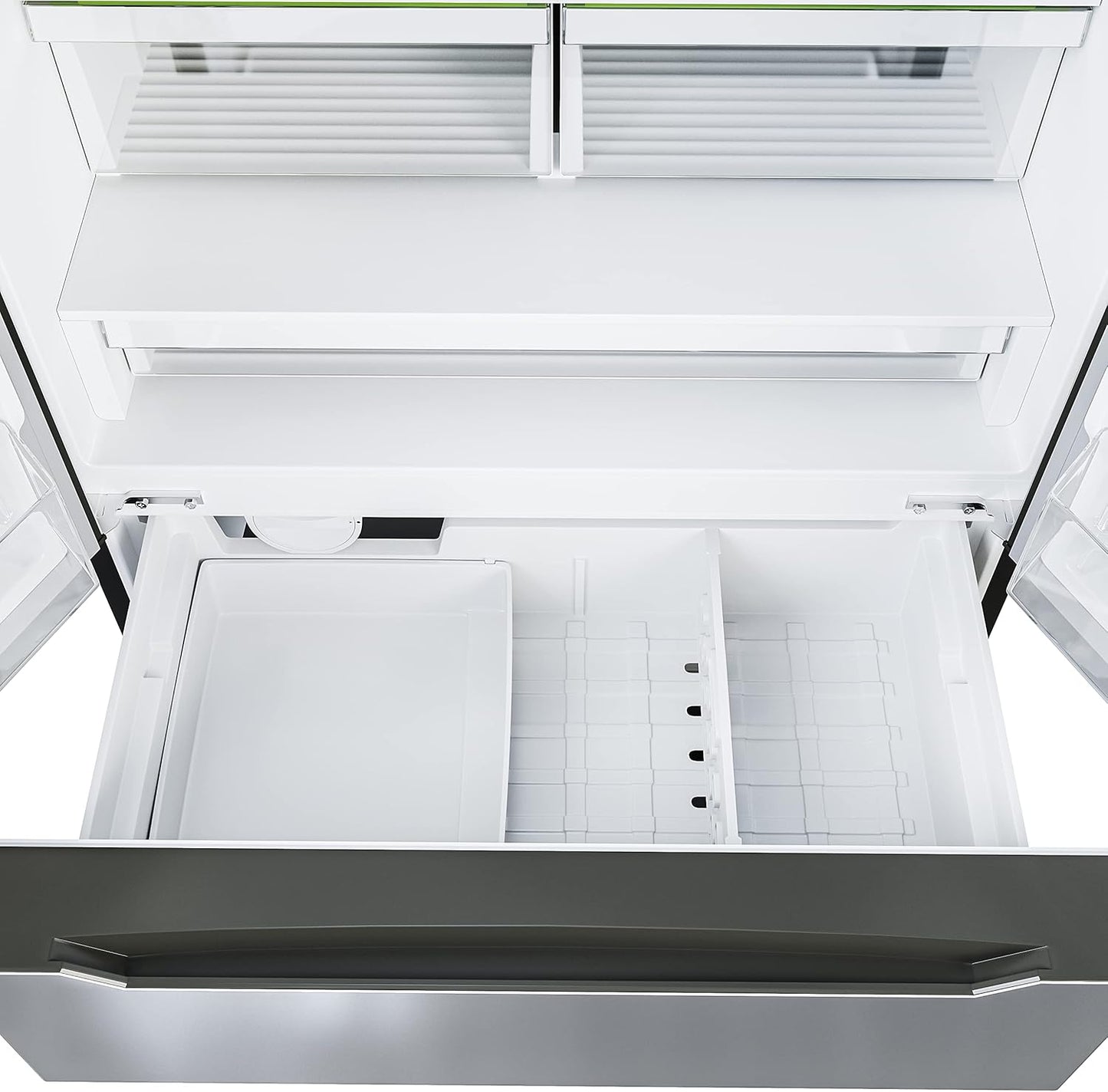 22.5 Cu. Ft, Stainless-Steel Fridge, Silver