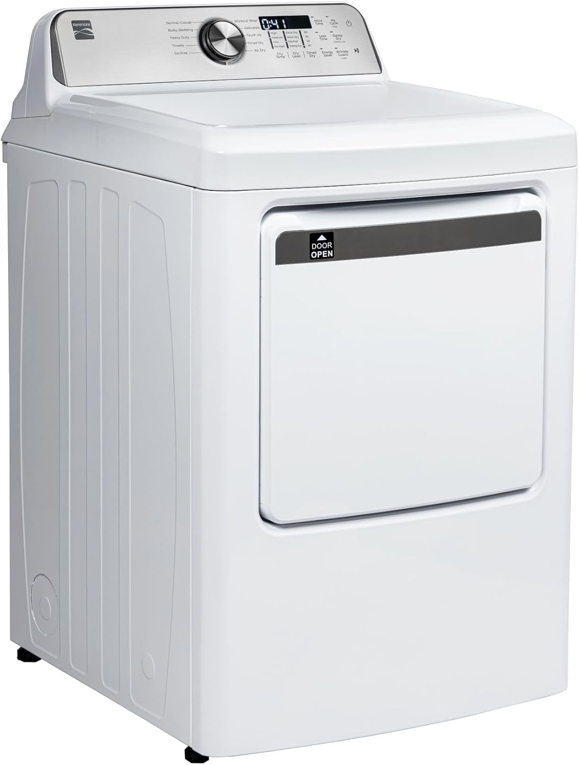 7.0 Cu. Ft. Front Load Gas Dryer-With Guard to Reduce Wrinkles & Static-Sanitize and Smart Sensor Drying-Led, White