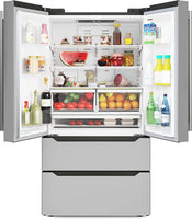 22.5 Cu. Ft, Stainless-Steel Fridge, Silver