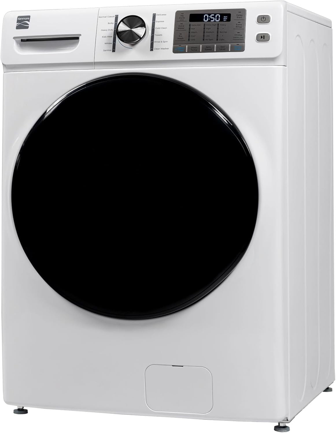4.5 Cu. Ft. Front Load Washer with Stain Removing Steam Treatment - Sanitize Cycle - Reduce Laundry Time with Accela Wash - LED - ENERGY STAR Certified - White