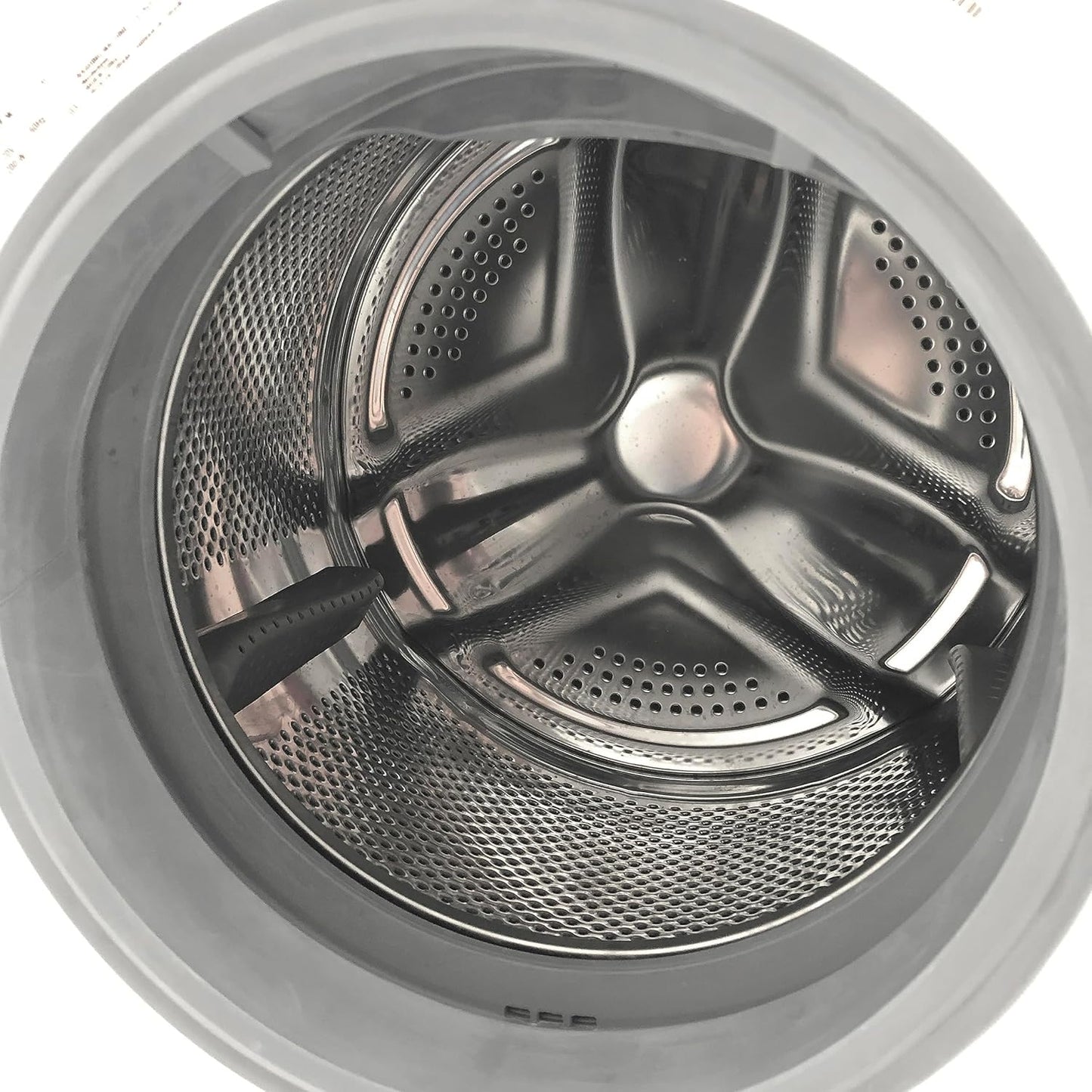 WB220FLWVW Washer Compact Front Load Machine with 15 Wash Cycles, LED Display, See-Through Door, Stackable Saving Design, for Apartments, Rvs, and Small Spaces, 2.2-Cu.Ft, White