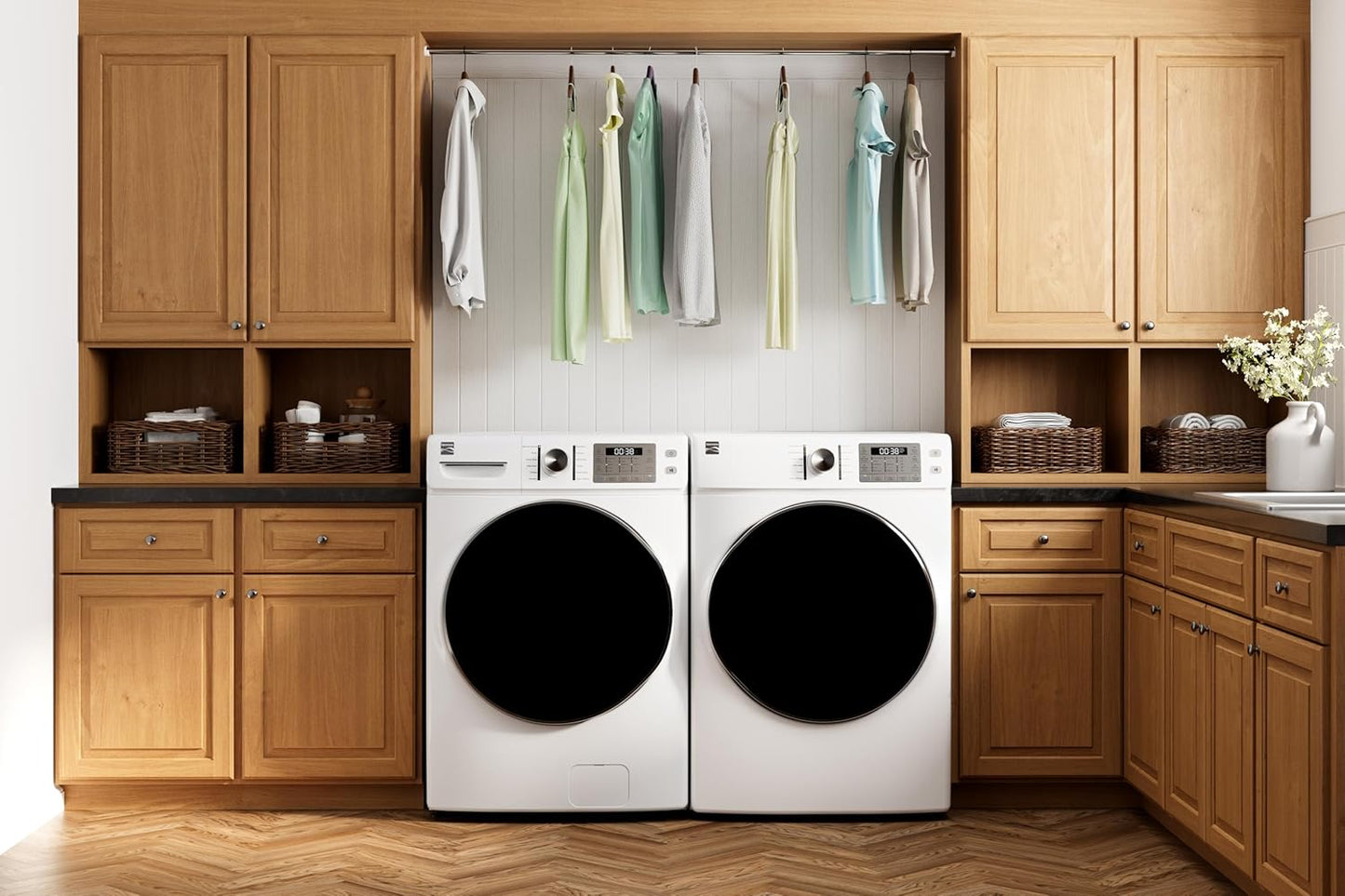 4.5 Cu. Ft. Front Load Washer with Stain Removing Steam Treatment - Sanitize Cycle - Reduce Laundry Time with Accela Wash - LED - ENERGY STAR Certified - White