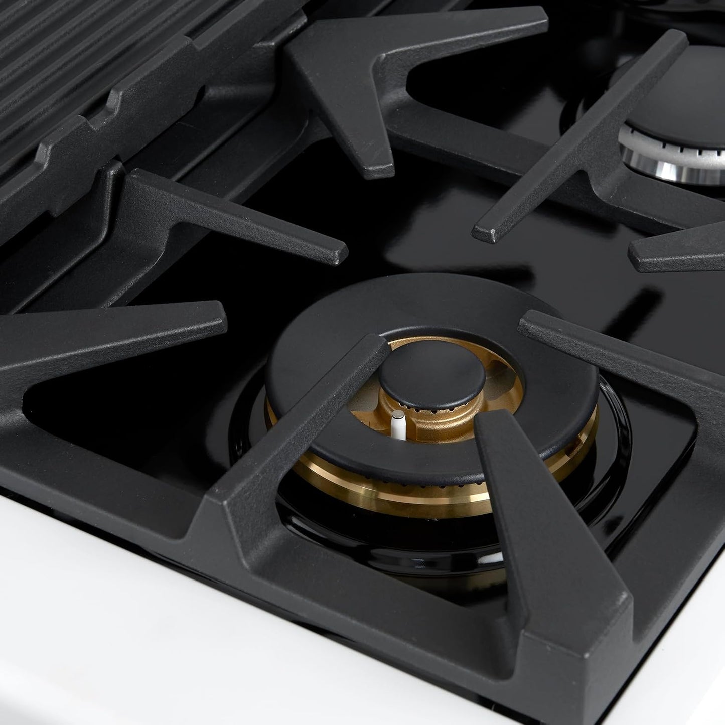 48" Duel Fuel Range 8 Burners in White Color