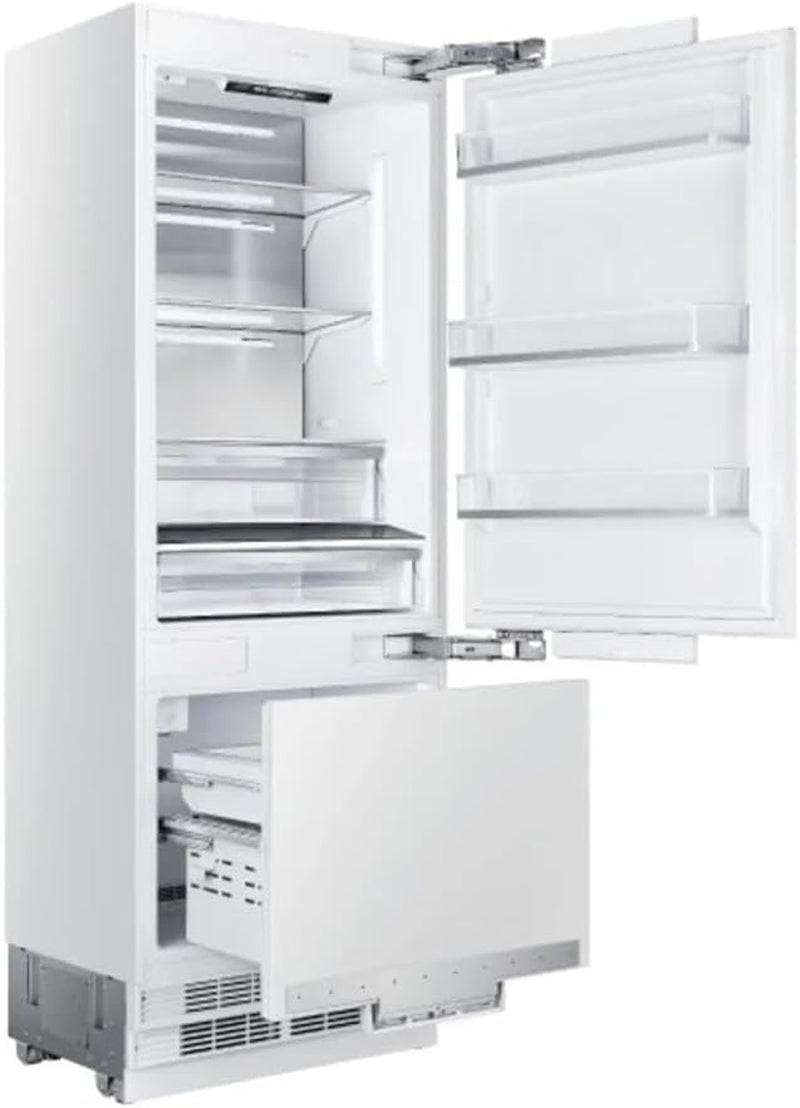 S30BFR700IMBIP 700 Series 30 Inch Bottom Freezer Refrigerator with 16 Cu. Ft. Total Capacity, Sabbath Mode, Internal Water Dispenser, Ice Maker, Energy Star, in Panel Ready