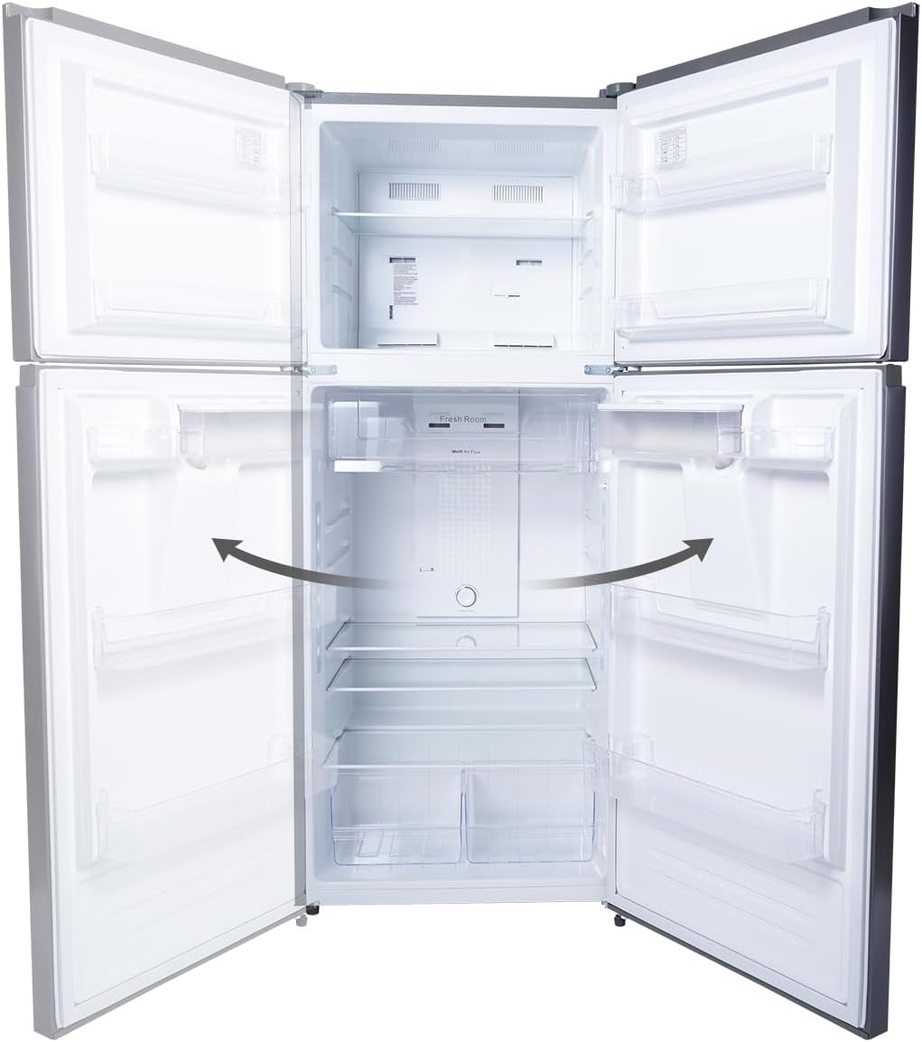 Top Freezer Refrigerator with Water Dispenser, Adjustable Thermostat Control, Full Size Freestanding with 14.13 Cu. Ft. Frost Free Fridge for Garage/Office/Home/Apartment
