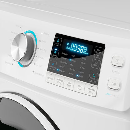 Large Capacity Washer + Dryer Bundle - 4.5 Cu. Ft. Front Load Washing Machine [120V] (FLW-5CWH) + 8 Cu. Ft Front Load Dryer [240V] (FLD-8CWH)