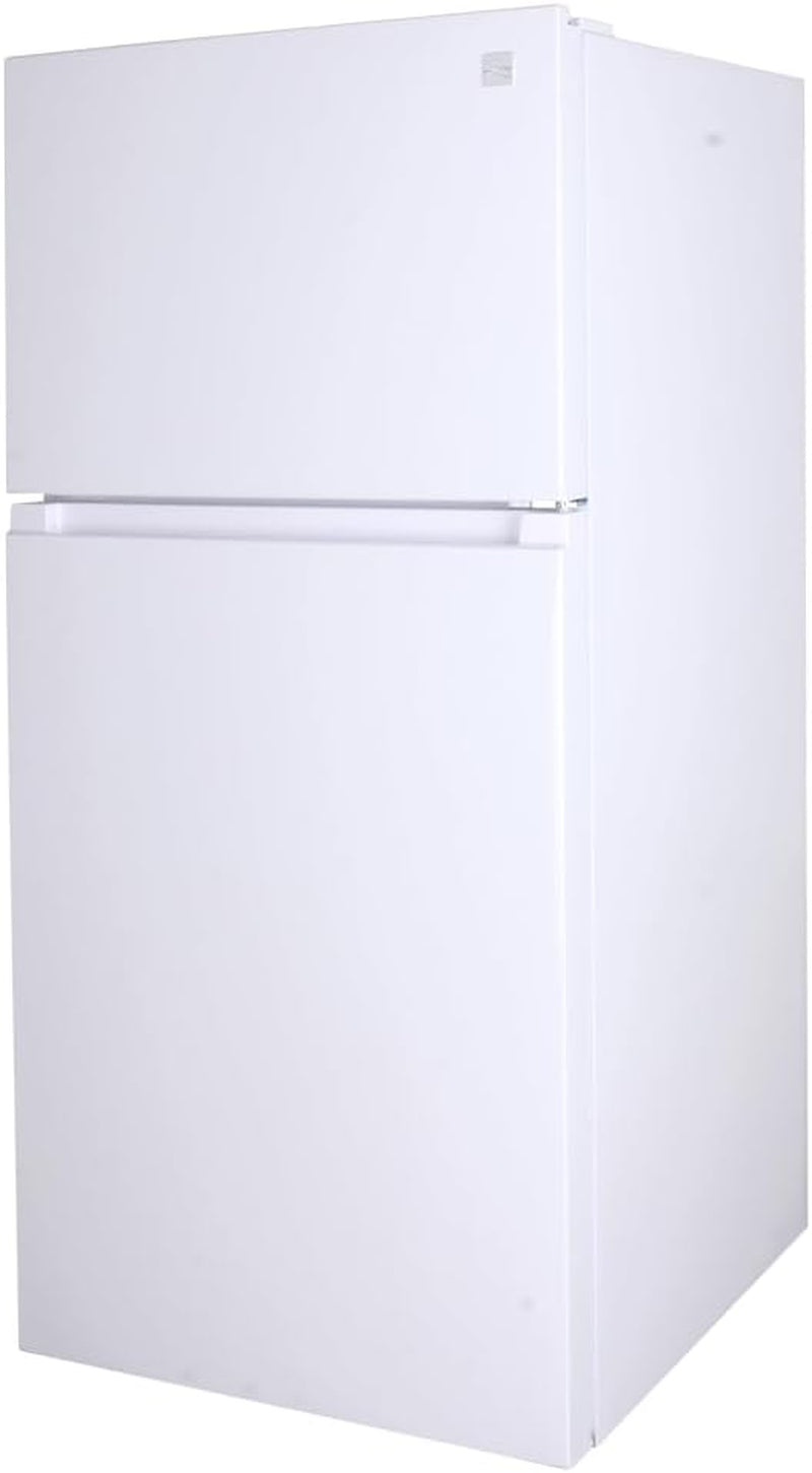 30 In. 18.2 Cu. Ft. Capacity Refrigerator/Freezer with Adjustable Glass Shelving, Humidity Control Crispers, Gallon Door Bins, ENERGY STAR Certified, White