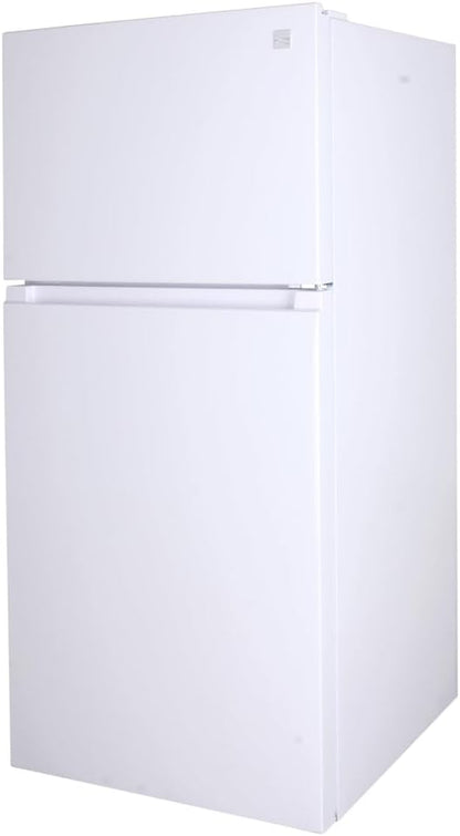 30 In. 18.2 Cu. Ft. Capacity Refrigerator/Freezer with Adjustable Glass Shelving, Humidity Control Crispers, Gallon Door Bins, ENERGY STAR Certified, White