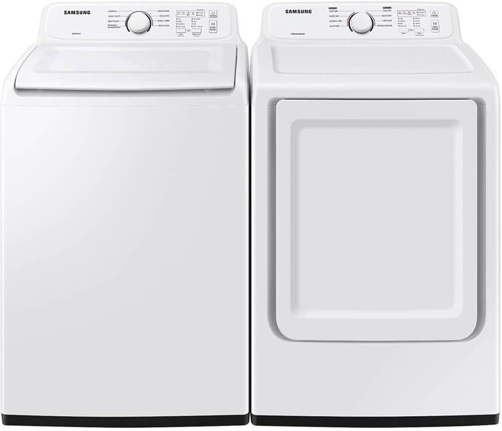 WA40A3005WPR White Top Load HE Washer/Dryer Pair