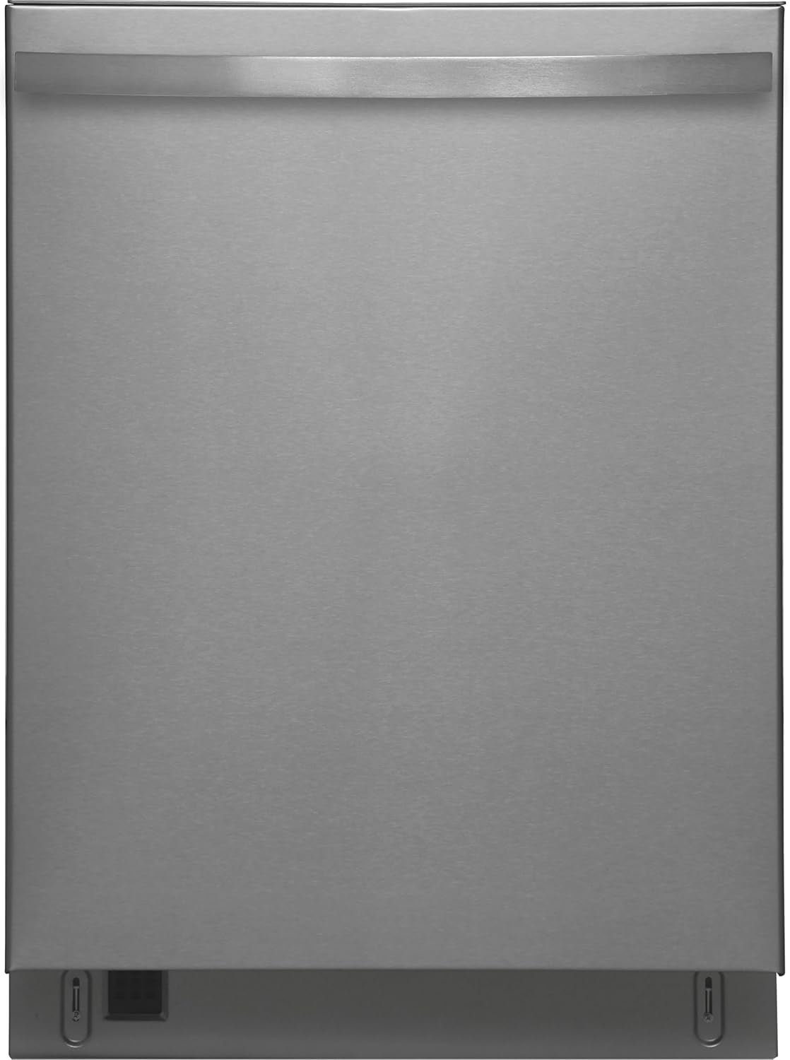 24" Built-In Stainless Steel Tub Dishwasher with Easyflex 3Rd Rack, Smartwash, Ultrawash Plus, Turbodry, Adjustable Rack, Energy Star Certified, Fingerprint Resistant Stainless Steel