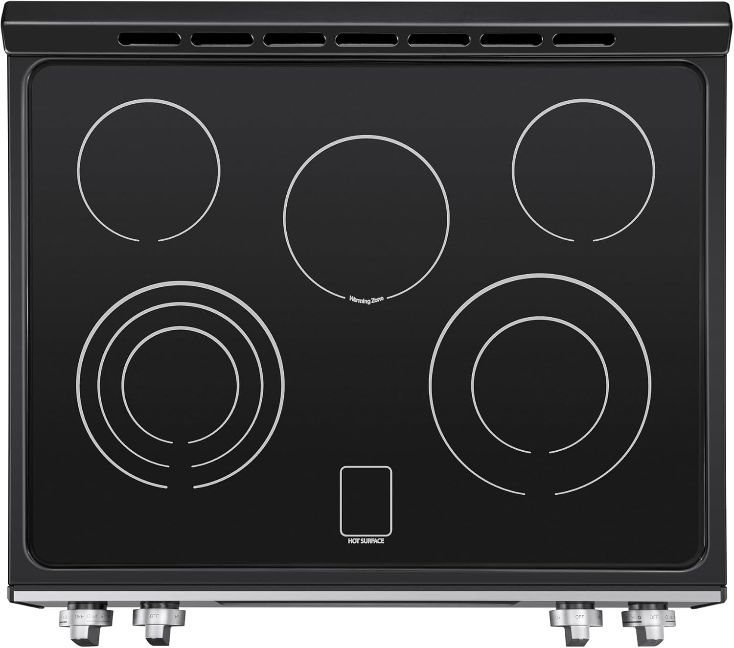 22-96833 5.6 Cu. Ft. Front-Control 5 Element Electric Range Stove with Triple and Dual Ring Elements, Steam Clean Oven, Precision Set Controls
