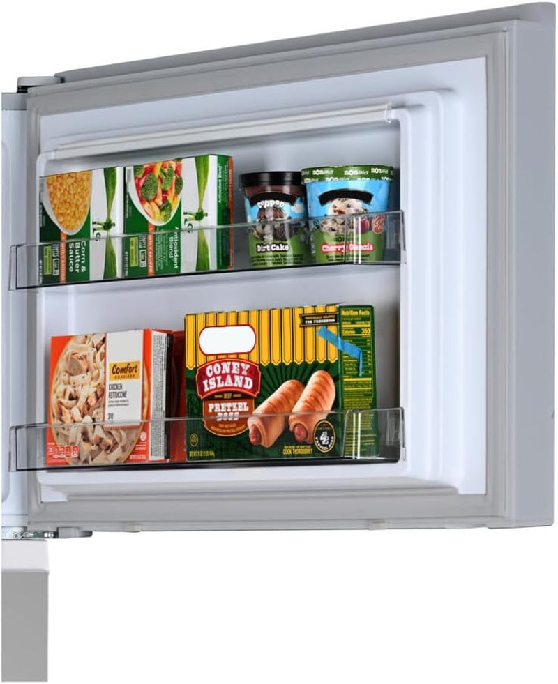 33 In. 20.5 Cu. Ft. Capacity Refrigerator/Freezer with Full-Width Adjustable Glass Shelving, Humidity Control Crispers, ENERGY STAR Certified, Fingerprint Resistant Stainless Steel