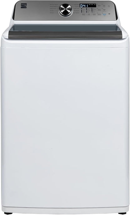 4.4 Cu. Ft. Top Load Washer with Triple Action Agitator for Tough Dirt & Stains-Reduce Laundry Time with Accela and Express Wash-Led, White