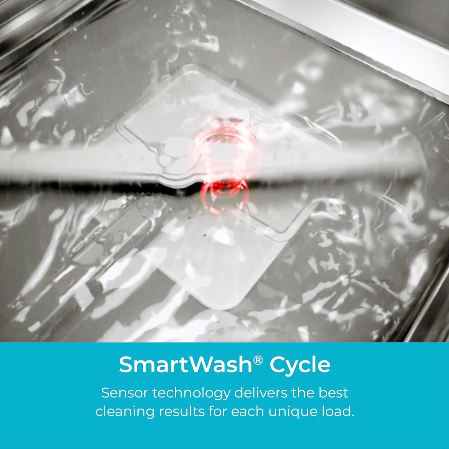 22-14625 24" Built-In Dishwasher-Quiet Tub with Turbodry, Leak, & Smartwash Soil Detection-Energy Star Certified, 24.61"D X 23.55"W X 33.88"H, Fingerprint Resistant Stainless Steel