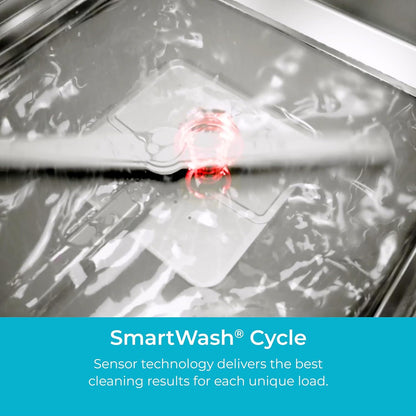 22-14625 24" Built-In Dishwasher-Quiet Tub with Turbodry, Leak, & Smartwash Soil Detection-Energy Star Certified, 24.61"D X 23.55"W X 33.88"H, Fingerprint Resistant Stainless Steel