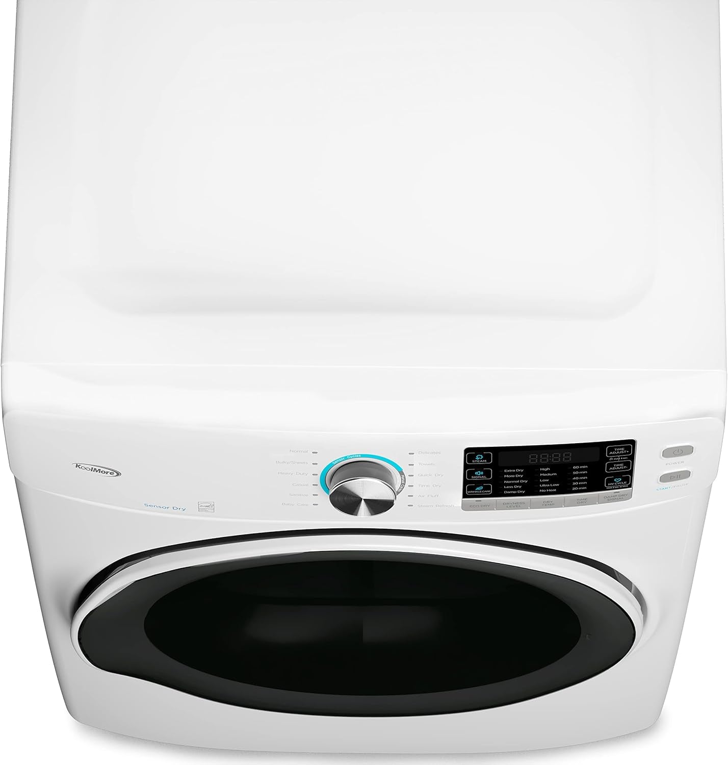 Large Capacity Washer + Dryer Bundle - 4.5 Cu. Ft. Front Load Washing Machine [120V] (FLW-5CWH) + 8 Cu. Ft Front Load Dryer [240V] (FLD-8CWH)