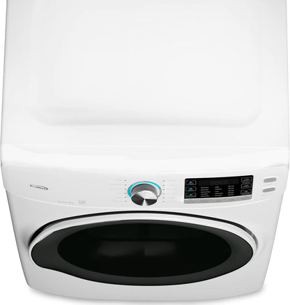 Large Capacity Washer + Dryer Bundle - 4.5 Cu. Ft. Front Load Washing Machine [120V] (FLW-5CWH) + 8 Cu. Ft Front Load Dryer [240V] (FLD-8CWH)