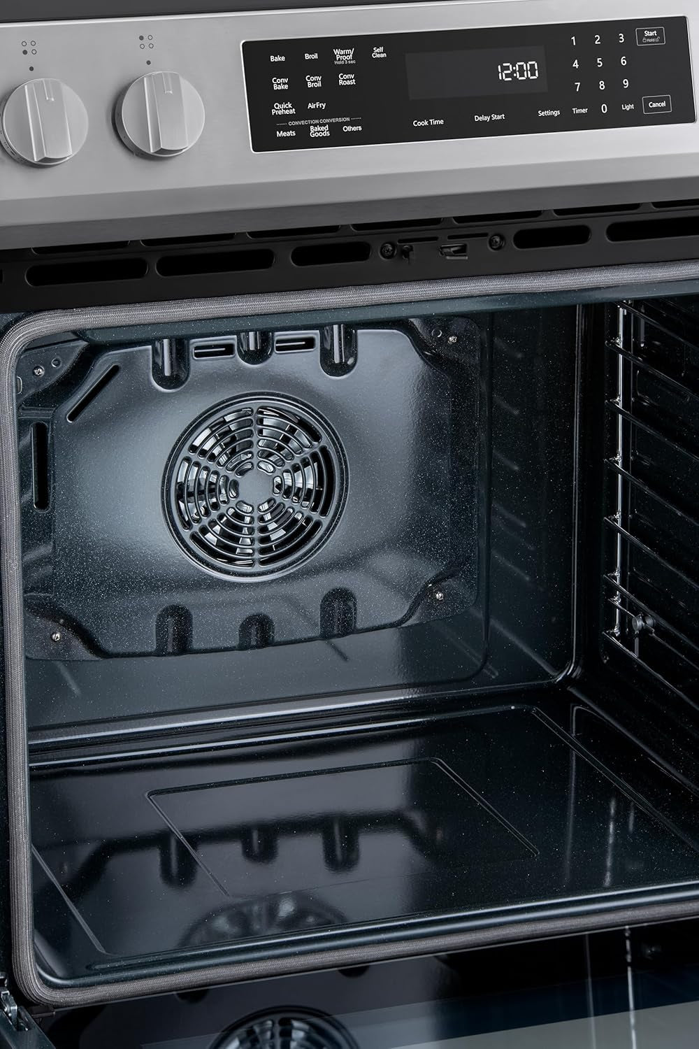 22-96853 5.6 Cu. Ft. Front-Control 4 Induction Element Electric Range Stove with Dual Ring Elements, Self-Clean Oven, Precision Set Controls