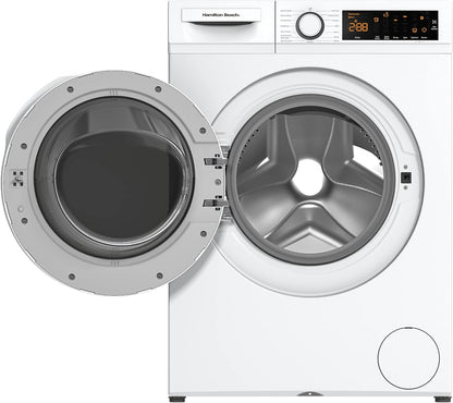 HBFW3205 Fullsize Washer-Led Digital Display Panel-5 Wash Cycles-Front Load Design-2.2 Cu Ft, 24 Inch Wide, White