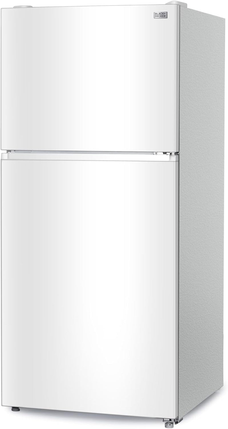 20.1 Cu. Ft. Top Mount Refrigerator with Ice Maker, 2-Door Refrigerator with Top Freezer, Freezer with Icemaker and Adjustable Temperature Control, ENERGY STAR, BR2010JIMW, White