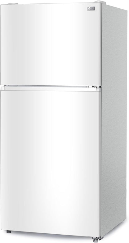 20.1 Cu. Ft. Top Mount Refrigerator with Ice Maker, 2-Door Refrigerator with Top Freezer, Freezer with Icemaker and Adjustable Temperature Control, ENERGY STAR, BR2010JIMW, White