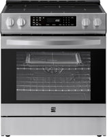 22-96853 5.6 Cu. Ft. Front-Control 4 Induction Element Electric Range Stove with Dual Ring Elements, Self-Clean Oven, Precision Set Controls
