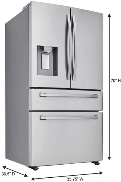 RF28R7201SR 28 Cu. Ft. Stainless 4-Door French Door Refrigerator