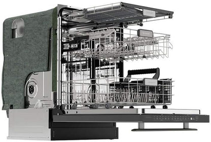 SDW6757ES Slide-In Dishwasher, Stainless Steel Finish, 24" Wide, Soil Sensors, Premium White LED Interior Lighting, Smooth Glide Rails, Heated Dry Option, Responsive Wash Cycles, Power Wash Zone