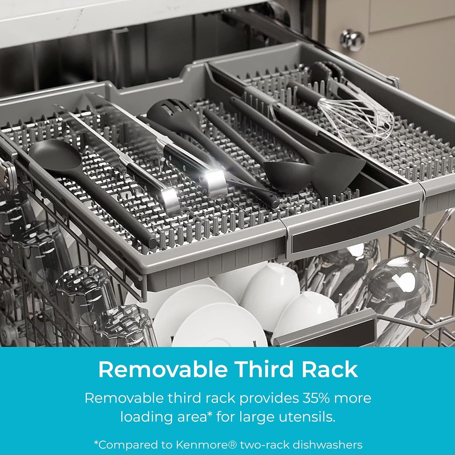 22-14625 24" Built-In Dishwasher-Quiet Tub with Turbodry, Leak, & Smartwash Soil Detection-Energy Star Certified, 24.61"D X 23.55"W X 33.88"H, Fingerprint Resistant Stainless Steel
