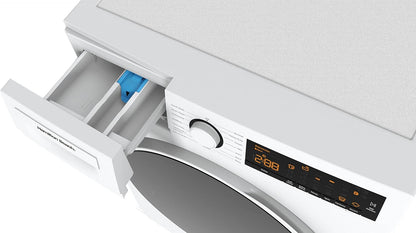 HBFW3205 Fullsize Washer-Led Digital Display Panel-5 Wash Cycles-Front Load Design-2.2 Cu Ft, 24 Inch Wide, White