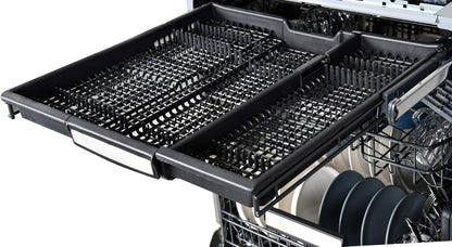 24" Built-In Stainless Steel Tub Dishwasher with Easyflex 3Rd Rack, Smartwash, Ultrawash Plus, Turbodry, Adjustable Rack, Energy Star Certified, Fingerprint Resistant Stainless Steel