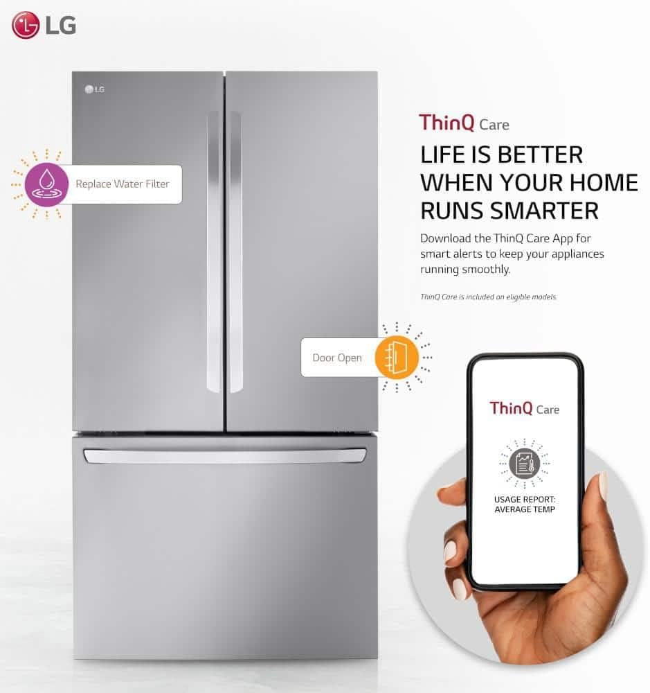 LRFLC2706S 27 Cu. Ft. French Door Smart Refrigerator in Stainless Steel