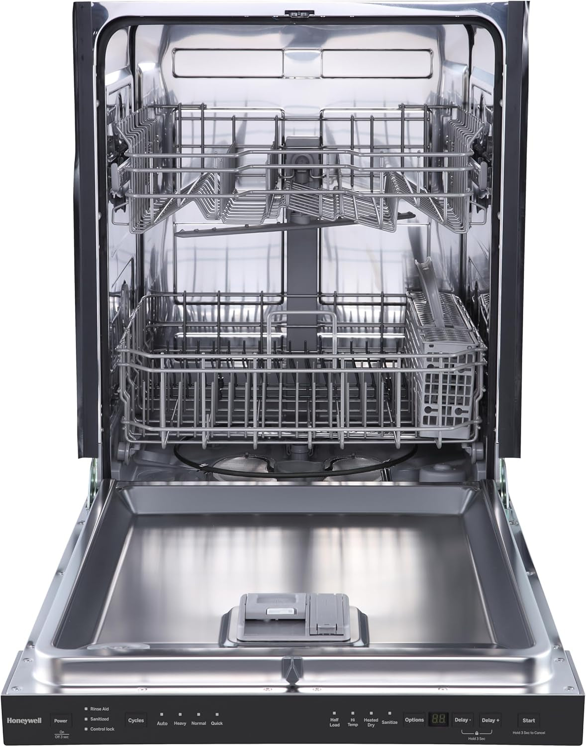 24 Inch Dishwasher with 12 Place Settings, 7 Washing Cycles, Stainless Steel and Plastic Tub, Ul/Energy Star- Stainless Steel