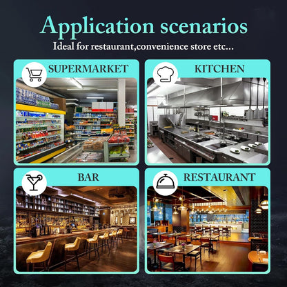 Commercial Freezer Worktop 28" W Single Door Undercounter Freezer, 6.5 Cu. Ft Reach-In Stainless Steel Internal Freezer Digital Temperature Control -10℉~10℉ for Restaurant, Storehouse, Diner