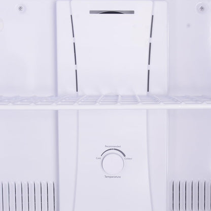 30 In. 18.2 Cu. Ft. Capacity Refrigerator/Freezer with Adjustable Glass Shelving, Humidity Control Crispers, Gallon Door Bins, ENERGY STAR Certified, Black