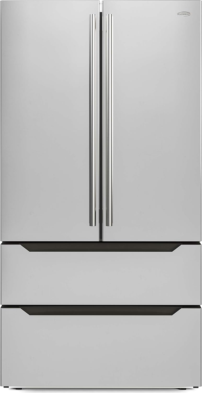  22.5 Cu. Ft, Stainless-Steel Fridge, Silver