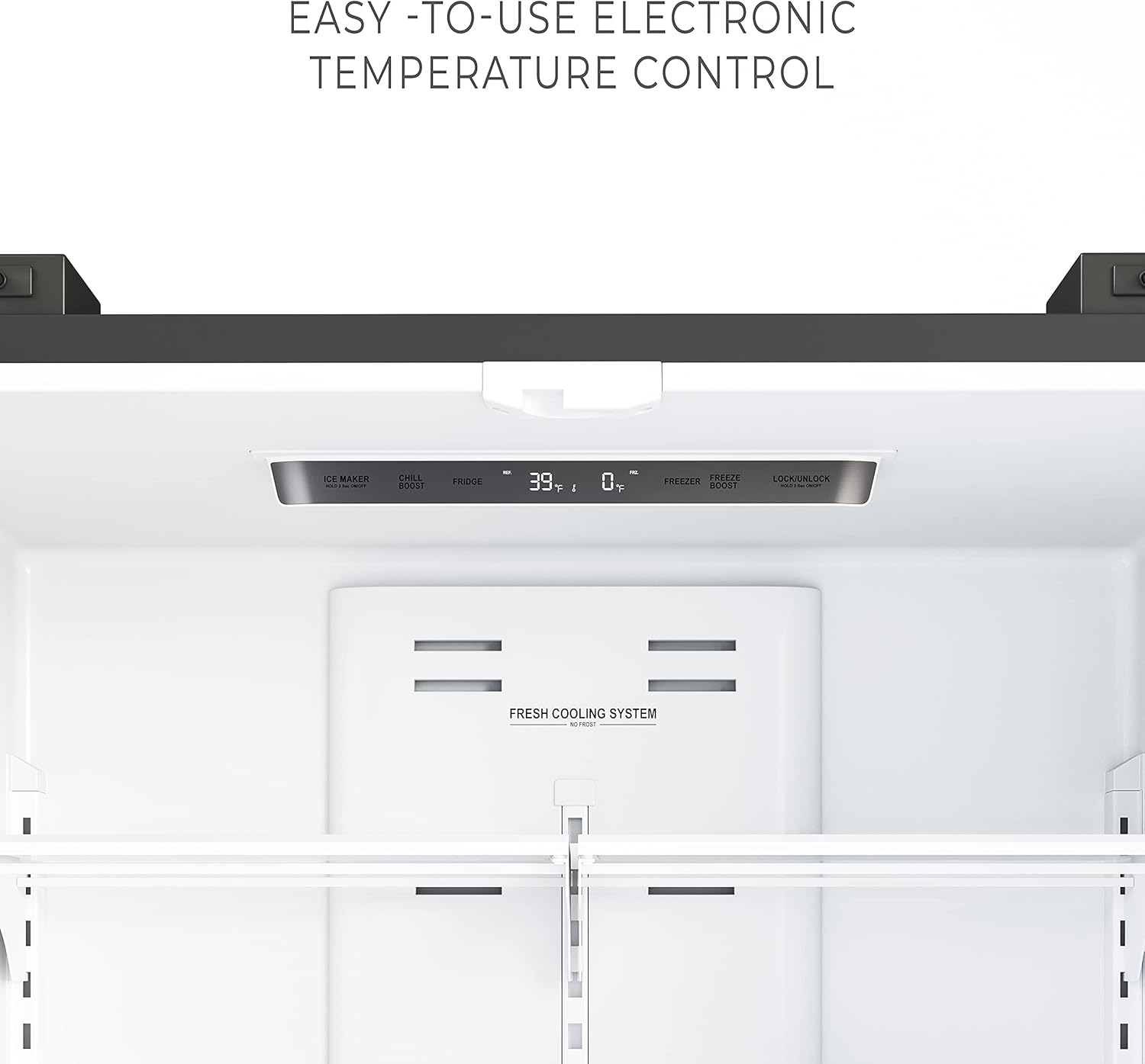  22.5 Cu. Ft, Stainless-Steel Fridge, Silver
