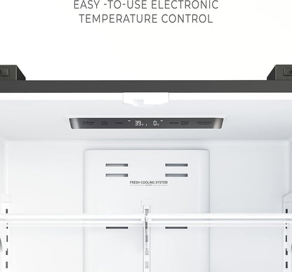  22.5 Cu. Ft, Stainless-Steel Fridge, Silver