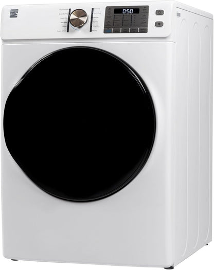 8.0 Cu. Ft. Front Load Gas Dryer - Wrinkle Guard with Accela Steam to Reduce Static and Odors - Sanitize & Smart Sensor Drying - LED - White