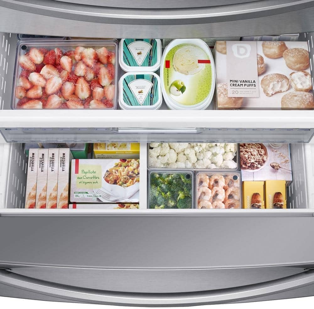 RF28R7201SR 28 Cu. Ft. Stainless 4-Door French Door Refrigerator