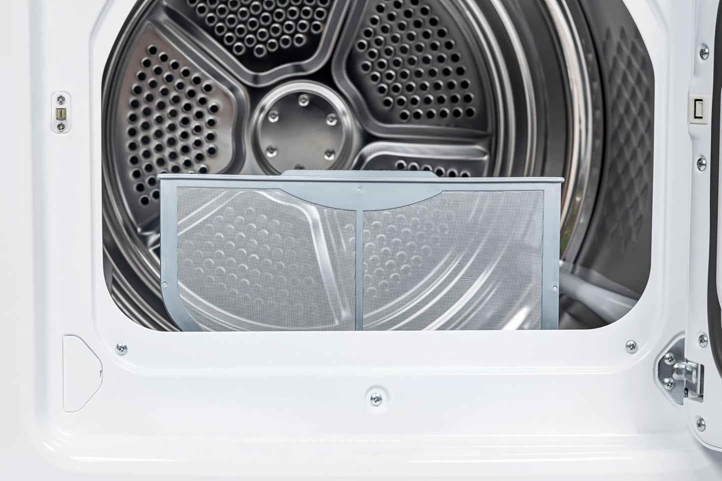 7.0 Cu. Ft. Front Load Gas Dryer-With Guard to Reduce Wrinkles & Static-Sanitize and Smart Sensor Drying-Led, White