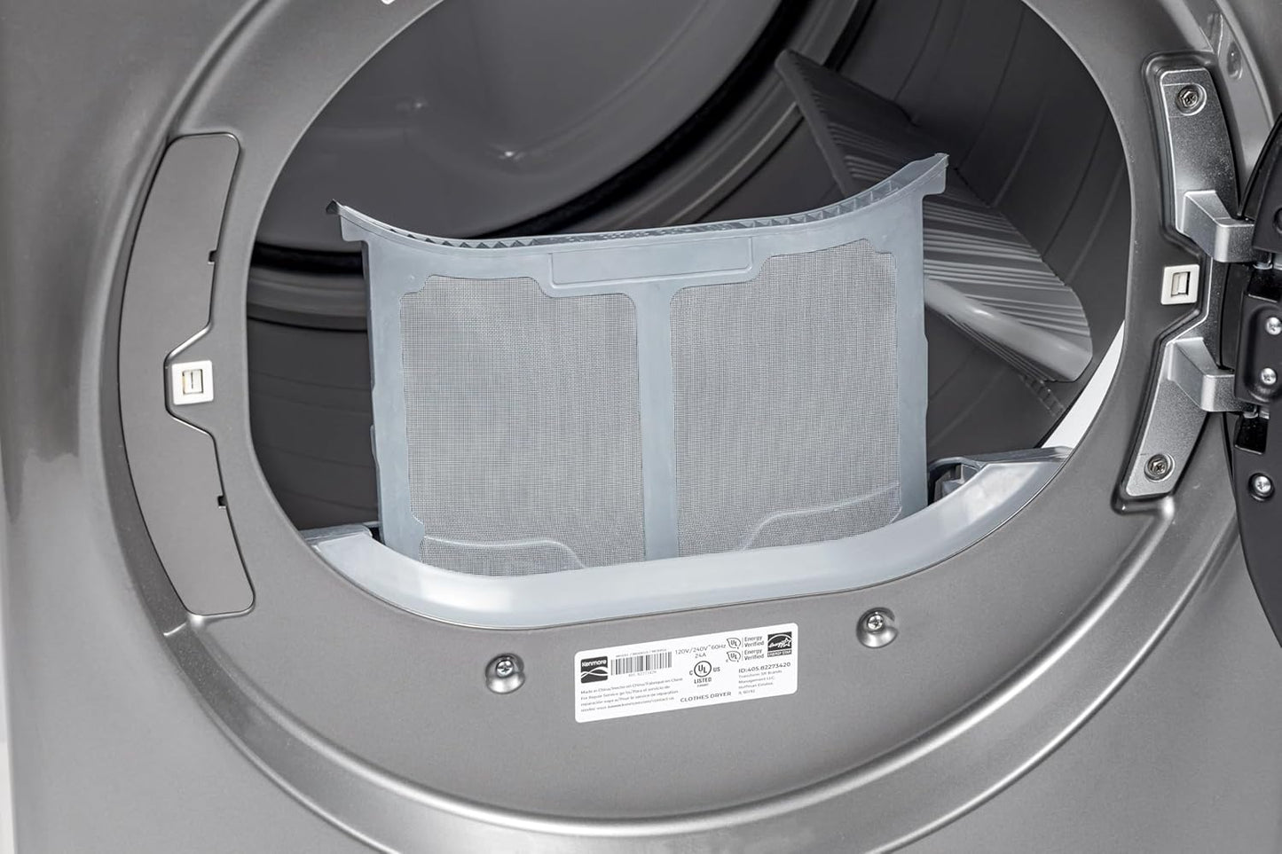 8.0 Cu. Ft. Front Load Gas Dryer - Wrinkle Guard with Accela Steam to Reduce Static and Odors - Sanitize & Smart Sensor Drying - LED - Metallic Silver