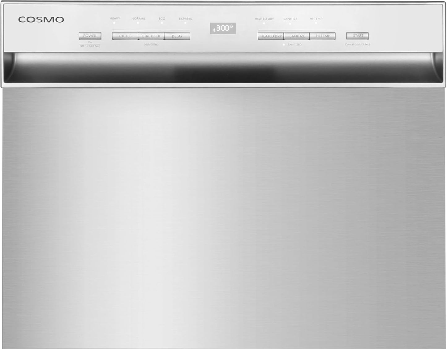 COS-DWD24FBR 24 In. Front Control Built-In Tall Tub Dishwasher in Fingerprint Resistant Stainless Steel