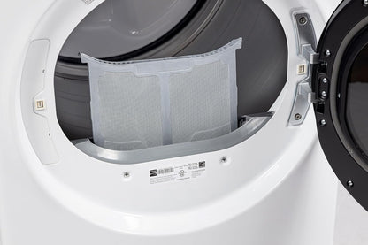 8.0 Cu. Ft. Front Load Gas Dryer - Wrinkle Guard with Accela Steam to Reduce Static and Odors - Sanitize & Smart Sensor Drying - LED - White