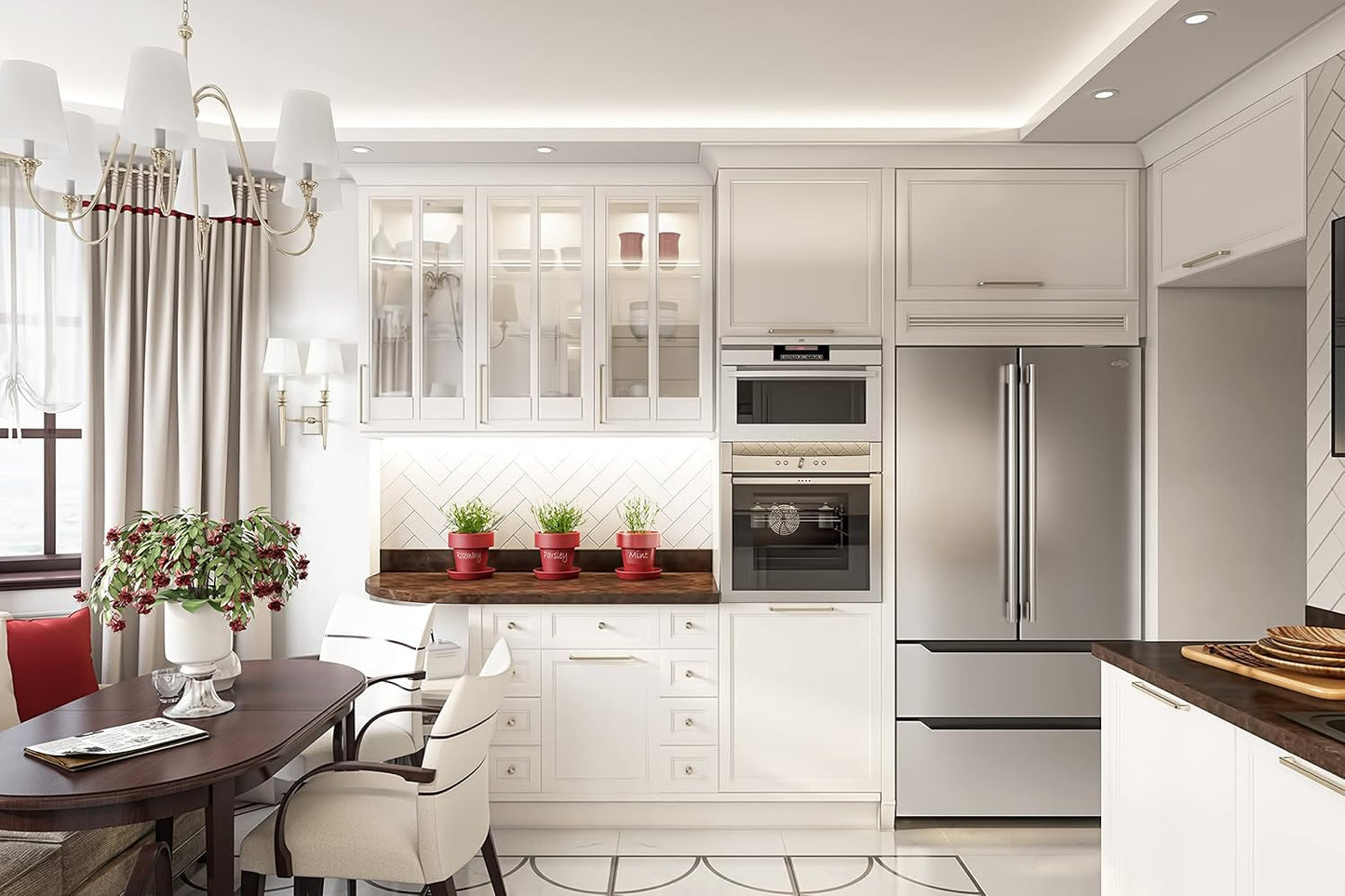  22.5 Cu. Ft, Stainless-Steel Fridge, Silver