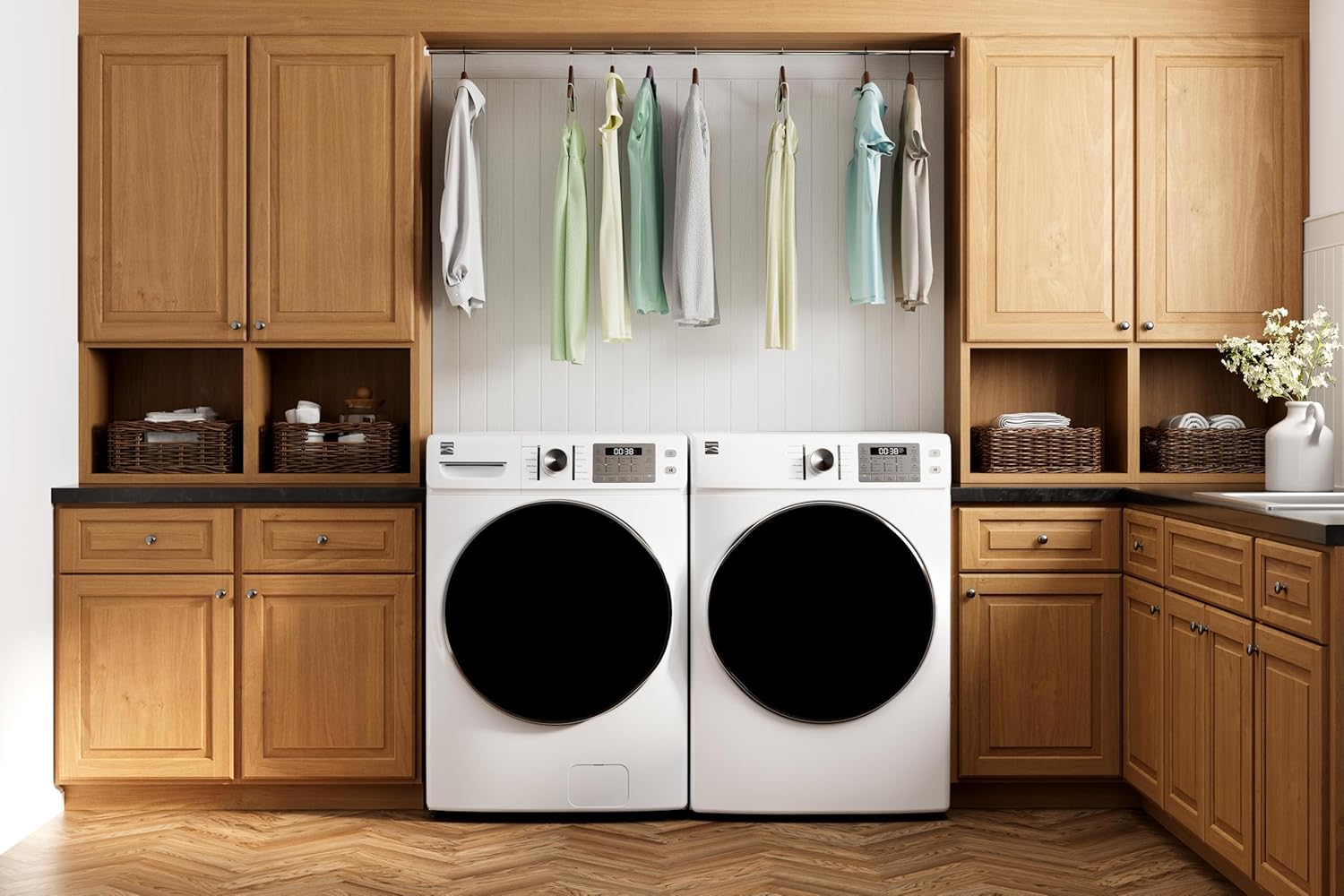8.0 Cu. Ft. Front Load Gas Dryer - Wrinkle Guard with Accela Steam to Reduce Static and Odors - Sanitize & Smart Sensor Drying - LED - White